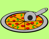 Desenho Pizza pintado por ricardo
