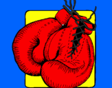 Desenho Luvas de boxe pintado por vinicius