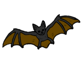 Desenho Morcego a voar pintado por TNT
