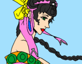 Desenho Princesa chinesa pintado por morgana