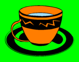 Desenho Taça de café pintado por ines