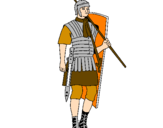 Desenho Soldado romano pintado por bob