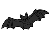 Desenho Morcego a voar pintado por Oms