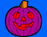 Desenho Abóbora IV pintado por joyce  Halloween