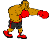 Desenho Boxeador pintado por llll