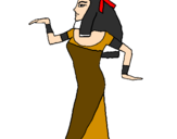 Desenho Bailarina egipcia  pintado por BRenda