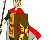 Desenho Soldado romano II pintado por gugu