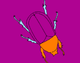 Desenho Escaravelho pintado por LUIZA