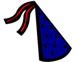 Desenho Chapéu de aniversário pintado por mayla