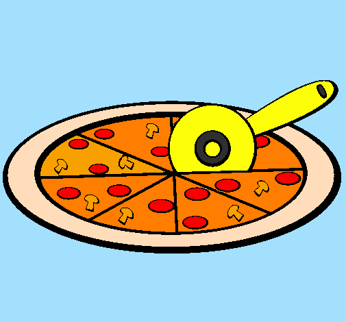 Desenho Pizza pintado por Laviinia