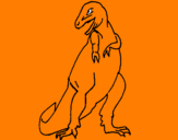 Desenho Tiranossauro rex pintado por ryan.