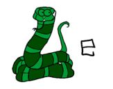 Desenho Serpente pintado por diogo  andre