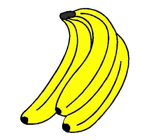 Desenho Plátanos pintado por repolho