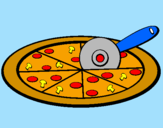 Desenho Pizza pintado por erick da silva