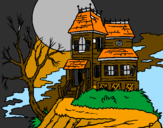 Desenho Casa encantada pintado por guilherme