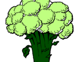 Desenho Brócolos pintado por Pucca