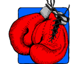 Desenho Luvas de boxe pintado por guilherme