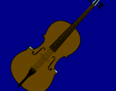 Desenho Violino pintado por anónimo