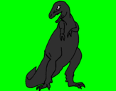 Desenho Tiranossauro rex pintado por dudu 