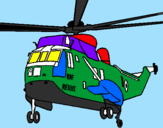 Desenho Helicoptero de resgate pintado por justim  biber