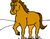 Desenho Cavalo pintado por joana