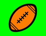 Desenho Bola de futebol americano II pintado por elisa
