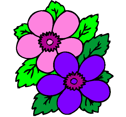 Desenho Flores pintado por ingrid fofa