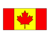 Desenho Canadá pintado por Nova Bandeira de Canadá