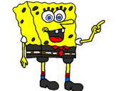 Desenho SpongeBob pintado por erick da silva