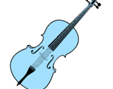 Desenho Violino pintado por b