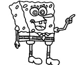 Desenho SpongeBob pintado por matheus