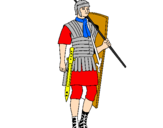 Desenho Soldado romano pintado por jonni