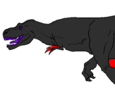 Desenho Tiranossaurus Rex pintado por bruninho