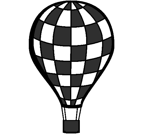 Desenho Balão de ar quente pintado por otavio