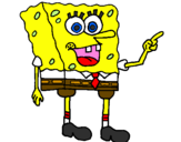 Desenho SpongeBob pintado por fabio
