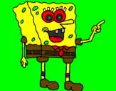 Desenho SpongeBob pintado por felipe