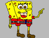 Desenho SpongeBob pintado por laura nobre
