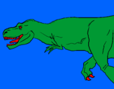 Desenho Tiranossaurus Rex pintado por marcos