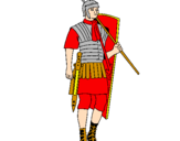 Desenho Soldado romano pintado por ananimo