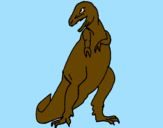 Desenho Tiranossauro rex pintado por ewder