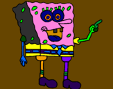 Desenho SpongeBob pintado por ruben