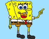 Desenho SpongeBob pintado por DHY