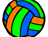 Desenho Bola de voleibol pintado por Ana