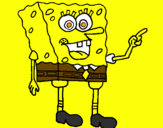 Desenho SpongeBob pintado por flavia