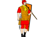 Desenho Soldado romano pintado por Reto