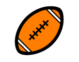 Desenho Bola de futebol americano II pintado por anónimo