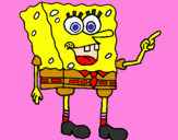 Desenho SpongeBob pintado por anna marcia