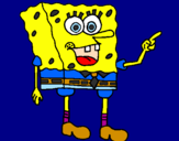 Desenho SpongeBob pintado por Laviinia