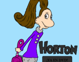 Desenho Horton - Sally O'Maley pintado por juliana
