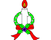 Desenho Vela de natal III pintado por ana clara 